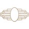 Ekena Millwork Elizabeth Wood Fretwork Pierced Medallion, 30"W x 15"H x 8 1/4"IW x 14 1/4"IH x 3/8"T, Red Oak CMWP30X15X0375EBRO - alternate 1
